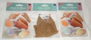 :: Adesivi Dimensionali Jolee's Boutique - SPIAGGIA conchiglie sandcastle 3 confezioni NUOVI - Foto 1 di 3