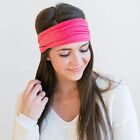 6 Pcs Polyester Sweatband Fitness Knit Headbands For Women Sport