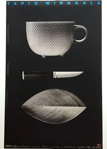 【POSTER】 Tapio Wirkala Poster IBM Gallery 61x94cm 1985 FINLANDIA - Foto 1 di 9