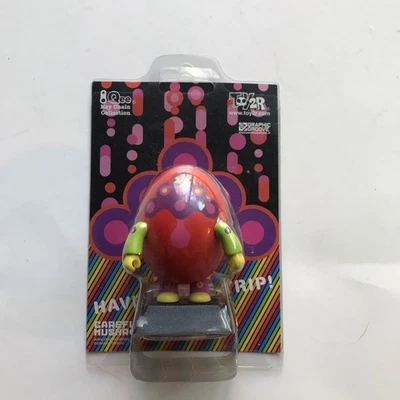 Toy2R Qee 2” Mushroom Egg Graphic Groove 2004 figura psicodélica vinilo sellado Foto 1 de 4
