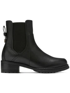 Cole Haan W25699 Größe 8 wasserdichte Damen-Chelsea-Boots Camea schwarzes Leder - Bild 1 von 5
