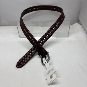 Cinturón de Goodfellow & Co tejido marrón TALLA 32-36 NUEVO CON ETIQUETAS (B42 - Imagen 1 de 10