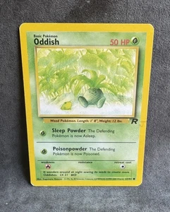 Oddish 63/82 Team Rocket Regular Pokemon TCG Heavily Played Marked - Picture 1 of 2