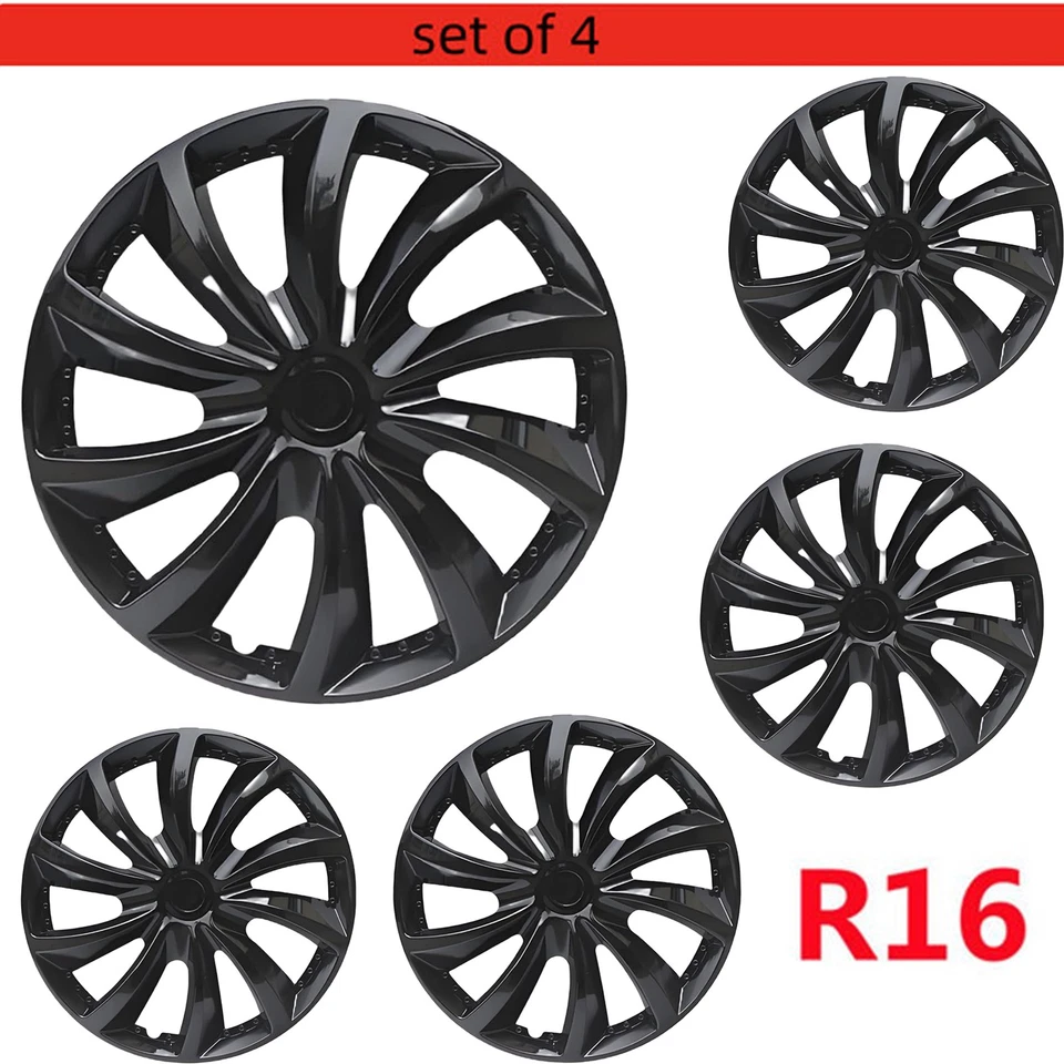 4PC 16" Snap On Full Hub Caps Wheel Covers Hubcaps for Volkswagen Beetle Tiguan - Изображение 1 из 4