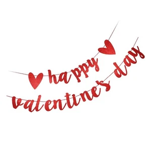Valentine's Day Decoration Flag Valentin’s Decorative Banner Party - Picture 1 of 12