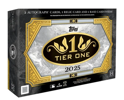 2025 Topps Tier One Baseball Hobby Box Factory Sealed 2 Autos– Free Shipping! - Image 1 of 4