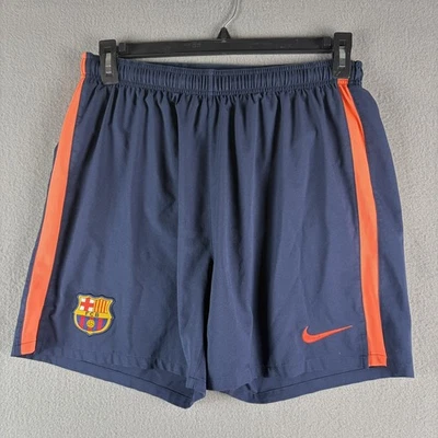 FC Barcelona Nike Shorts Mens Size Large Away Football Barca 2010 Blue Pink - Image 1 of 4