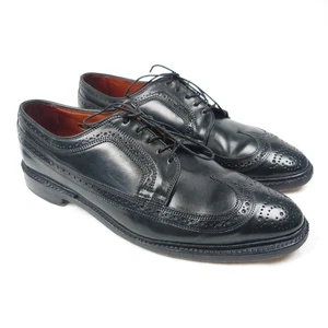 Allen Edmonds Black Shell Cordovan MacNeil 9177 Brogue Longwing USA Size 11C 11 - Picture 1 of 14