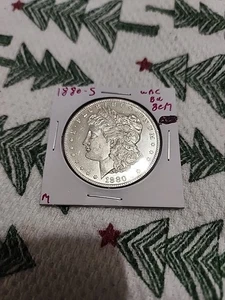 1880 S Morgan Silver Dollar - Picture 1 of 2