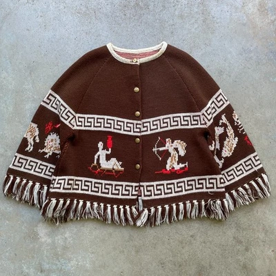 Suéter Acrílico Para Mujer Raro Montgomery Ward Zodiaco/Astrología Años 70 Mediano Foto 1 de 4