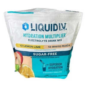 Liquid Iv Hydration Sugar Free Lemon And Peach Flavor 25 Sticks. Exp.10/26 - Picture 1 of 2