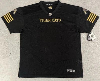 Camiseta deportiva de fútbol americano local réplica de Hamilton Tiger-Cats New Era CFL XXL para hombre precio de venta sugerido por el fabricante 125 USD Foto 1 de 4