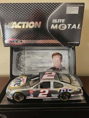 Новый! 2001 Elite Rusty Wallace Miller Легкий Металлический Ford Taurus литой 1:24 NASCAR - Изображение 1 из 3