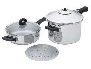 Kuhn Rikon Duromatic pressure cooker And 5L Pressure Cooker Set - Picture 1 of 13