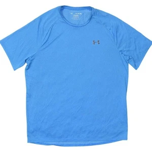 Under Armour Men's XL Blue T-Shirt Polyester Crew Neck Short Sleeve The Tech - Picture 1 of 6