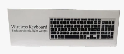 Wireless Bluetooth Keyboard – Slim, Quiet, Rechargeable, Universal for iOS/Andro - Image 1 of 4