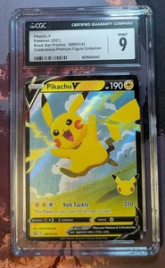 CGC 9 - Pikachu V SWSH143 2021 Black Star Promos Pokemon Card #6 - Picture 1 of 1