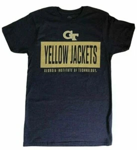 Georgia Institute of Technology T Shirt Medium Blue Yellow Jackets Tech Tee - Picture 1 of 5