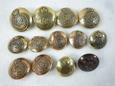 BRITISH ARMY BRASS UNIFORM BUTTONS royal army service corps ww2 vintage military