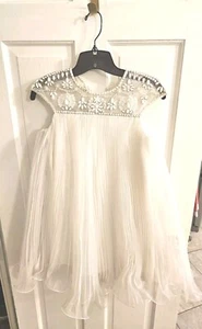 MÄDCHEN VANILLE MINIKLEID MARCHESA VON NEWMAN MARCUS GRÖSSE LARGE - Bild 1 von 20
