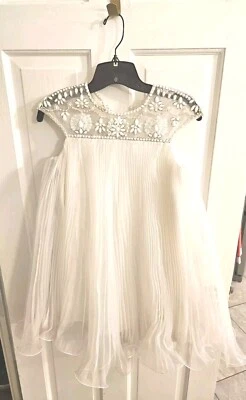GIRLS  VANILLA MINI DRESS MARCHESA FROM NEWMAN MARCUS SIZE  LARGE  - Image 1 of 4