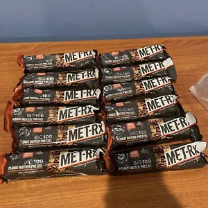 12 Met-RX Big 100 PEANUT BUTTER PRETZEL 3.52oz 30g Protein per bar READ - Picture 1 of 3