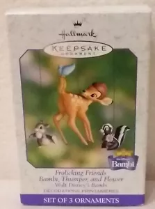 Hallmark 2000 Walt Disney's Frolicking Friends - Bambi, Thumper, and Flower MIB - Picture 1 of 4