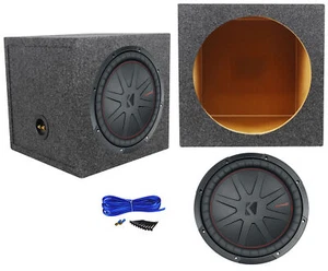 Kicker 48CWR124 COMPR12 1000 Watt 12" Auto Subwoofer + versiegelte Sub Box Gehäuse - Bild 1 von 12