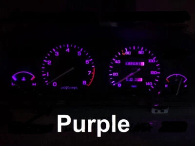 Kit de luces LED de instrumento de cuadro de calibre púrpura para 90 91 92 93 1990-93 Integra DA Foto 1 de 4