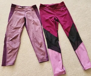 Girl's medium Purple leggings & Capri Lot Pants excellent condition sz 8 - Picture 1 of 1