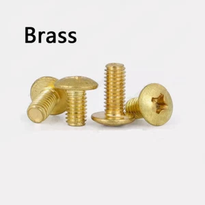 Brass Phillips Cross Recessed Truss Head Machine Screws M3 M4 M5 M6 - Picture 1 of 12