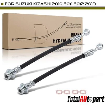 Nuevo 2x Manguera Hidráulica de Freno para Suzuki Kizashi 2010-2013 5157057L00 Trasera Derecha y Derecha Foto 1 de 4
