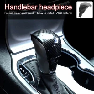 Car Gear Shift Head Knob Decor Cover Trim For Jeep Grand Cherokee 2017+ Carbon - Foto 1 di 7