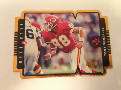 1998 UD3 Next Wave Tony Gonzalez Chiefs 47 #'d 1300/2000 Low Shipping - Image 1 of 2