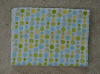 Manta de recepción de bebé Koala verde azul amarillo lunares punto circular blanco Foto 1 de 4
