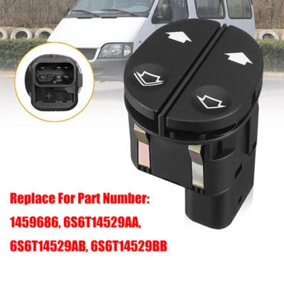 For Ford Transit MK7 2010-2014 6 Pins Electric Power Window Control Switch Black Foto 1 de 4
