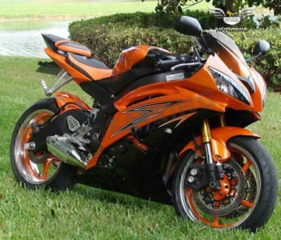 Kit de carenado ABS de inyección naranja negro MSA apto para Yamaha YZF R6 c082 2008-2016 Foto 1 de 4
