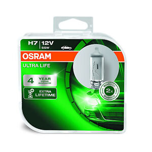 2x Volvo V50 H7 Original Osram Ultra Life Fernlicht Scheinwerfer Glühbirnen Paar