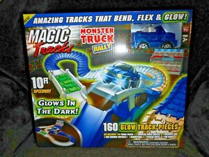 MAGIC TRACKS MONSTER TRUCK RALLY GLOW IN DARK RACE FLEX TRACK AS SEEN ON TV NEW