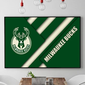 Póster/lienzo impreso arte de pared decoración del hogar baloncesto NBA diseño Milwaukee Bucks - Imagen 1 de 3