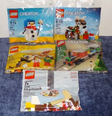 LEGO Holiday Polybag Lote 40105 40056 30474 30197 30584 Nuevo Precintado Foto 1 de 4