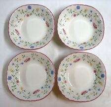 4 Johnson Brothers Made in England Summer Chintz Square Cereal Bowls 6" Bowl Set