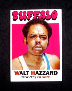 1971 TOPPS SET BREAK Walt Hazzard #24 Buffalo Braves VG wrinkle - Picture 1 of 2