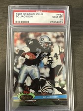 1991 Stadium Club #462 Bo Jackson PSA 10 GEM MINT