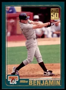 2001 TOPPS #59 MIKE BENJAMIN PITTSBURGH PIRATES - Picture 1 of 2