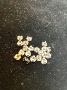 20 Pieces Studex Silver Tone Sensitive Ears butterfly earring backs Item #334 - Picture 1 of 4