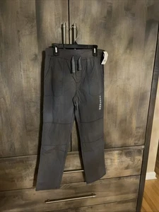 NWT CARTERS BOYS GRAY CARGO SLACKS PANTS POCKETS DRAWSTRING ELASTIC WAIST SZ 10 - Picture 1 of 6