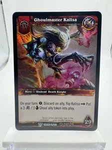World of Warcraft TCG Trono Foil Hero Ghoulmaster Kalisa - Imagen 1 de 2