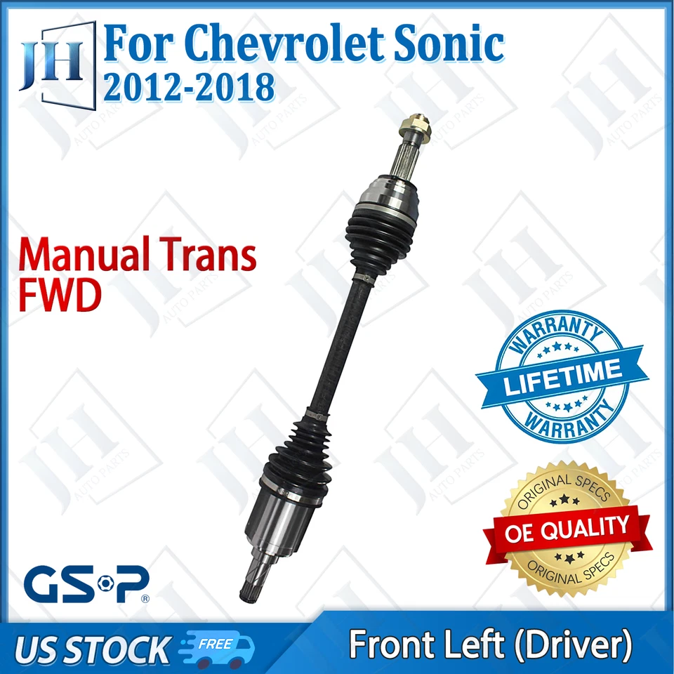 OE Front Left Driver CV Axle Shaft For 12-18 Chevrolet Sonic L4 1.8L FWD Manual - Image 1 of 4