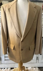 Blazer Vintage Nordstrom Para Hombres 39R Tostado 100% Cabello Camel Solapa Pico EE. UU. - Imagen 1 de 16